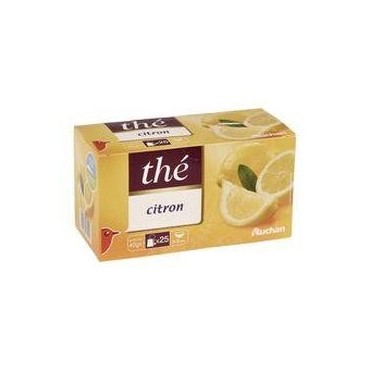 Auchan thé citron 25 sachets
