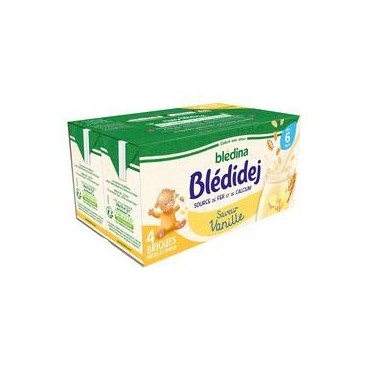 Blédina - Blédi'dej Céréales lactées Choco Vanille Brique Bébé Dès 12 mois