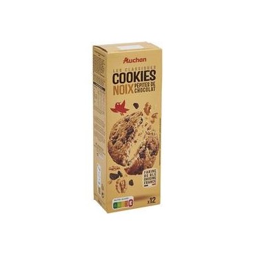 Auchan cookies noix choco 200g