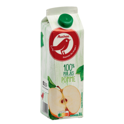 AUCHAN Pur Jus De Pomme 1L