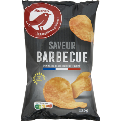 AUCHAN Chips Barbecue 135G