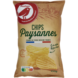 Auchan chips paysanne 150G