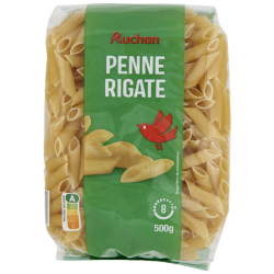 AUCHAN PENNE RIGATE QS 500G