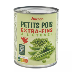 AUCHAN Petits pois à...