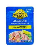 Welsea thon pâle au naturel en morceaux sachet 74 g