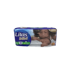 COUCHE BEBE LILAS 3-5 KG X 36