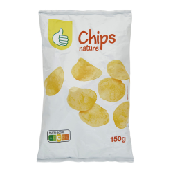 Auchan Pouce chips nature 150g