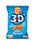 Biscuits apéritifs saveur nature LAY'S 3D 85G