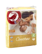 AUCHAN BABY Couches taille 2  3-6kg  68 couches