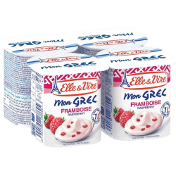 DESSERT LACTE MON GREC FRAMBOISE ELLE&VIRE 125G