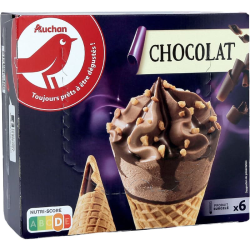 Auchan glace en cône goût...