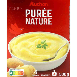 PUREE NATURE AUCHAN 500G