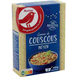 COUSCOUS MOYEN AUCHAN 500G