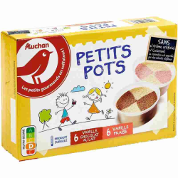 Auchan glace 12 pots...