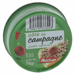 AUCHAN Pate De Campagne 78 G