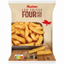 AUCHAN FRITE FOUR LARGE 1KG