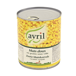 Avril Maïs doux en grains...