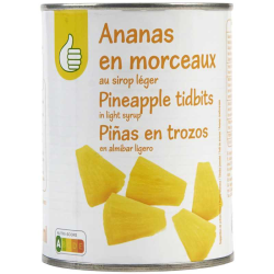 Auchan ananas en morceaux...