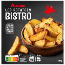 AUCHAN POTATOES BISTROT 600G