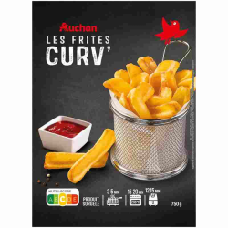 AUCHAN CURV Frites Surgelés...