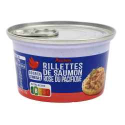 AUCHAN RILLETTE SAUMON125G