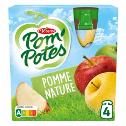 POM'POTES Pomme Nature 4x90g