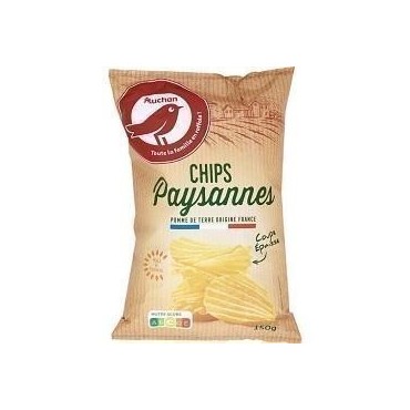 Auchan chips paysannes 150g