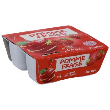 Auchan compote pomme/fraise...
